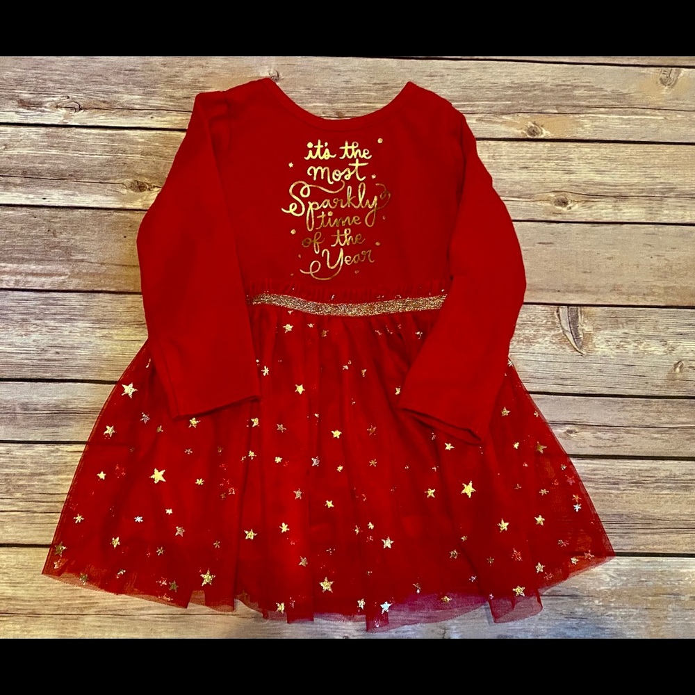 Toddler Christmas Dress Red 2T